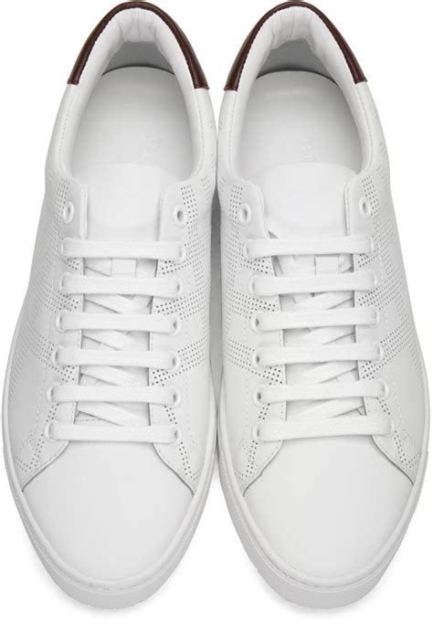 men's burberry white sneakers|Burberry men's sneakers on sale.